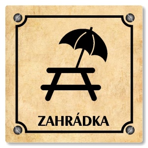 Zahrádka, 80x80mm, pergamen, Kansas